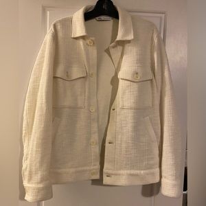 Zara cream medium textured jacket